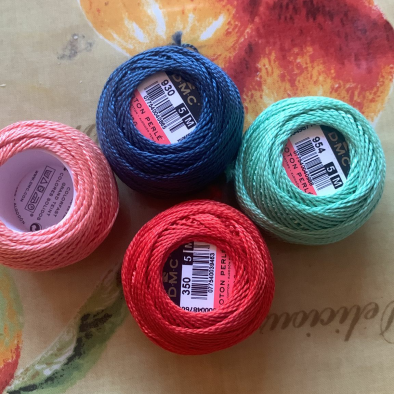 balls of crochet cotton