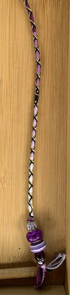 purple hair braid
