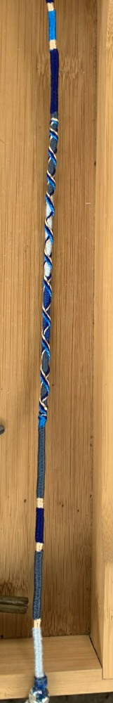 blue hair braid
